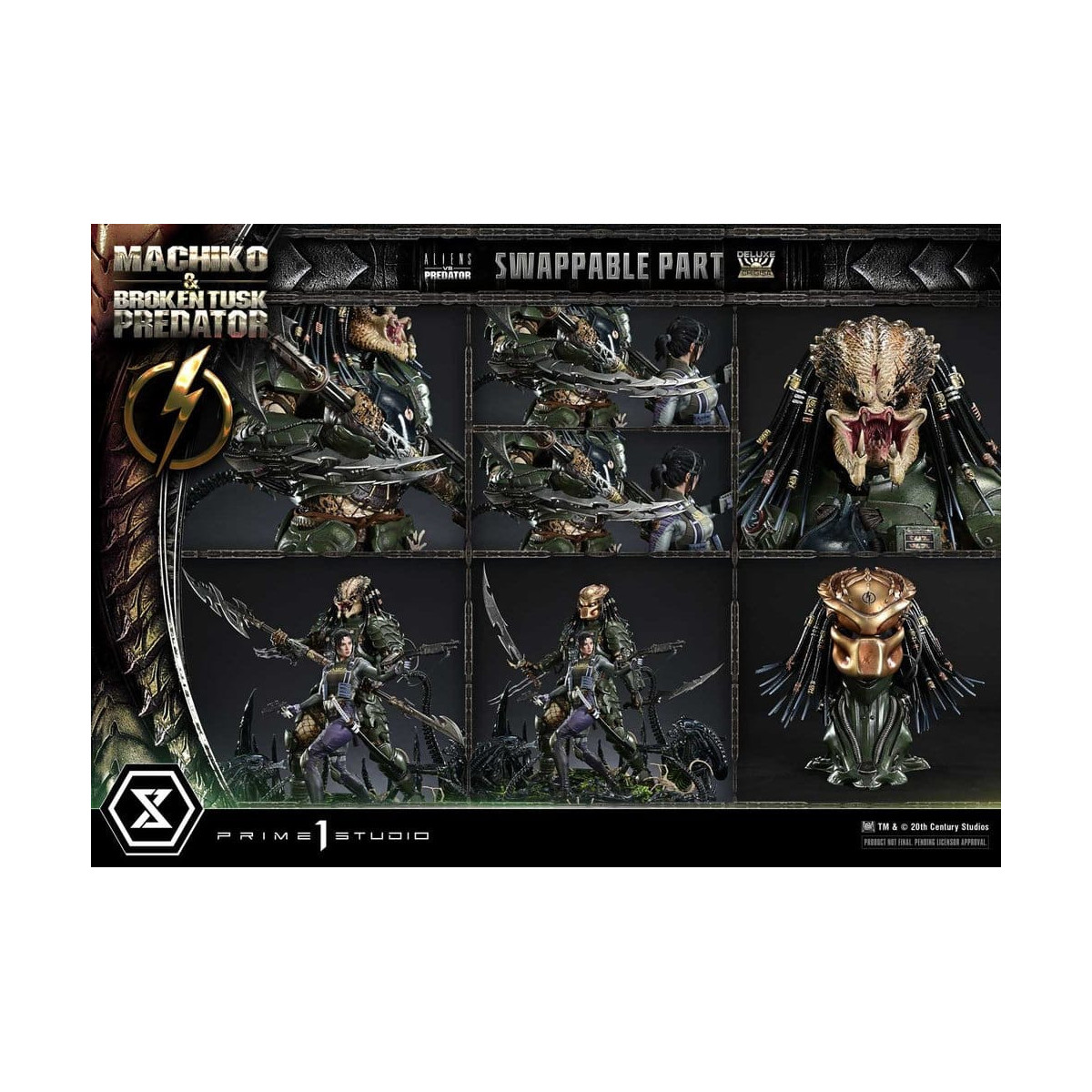 Prime 1 Studio - Aliens vs. Predator (Comic) – Machiko & Broken Tusk DX Bonus-Version Ultimate Premium Masterline Series 1/4