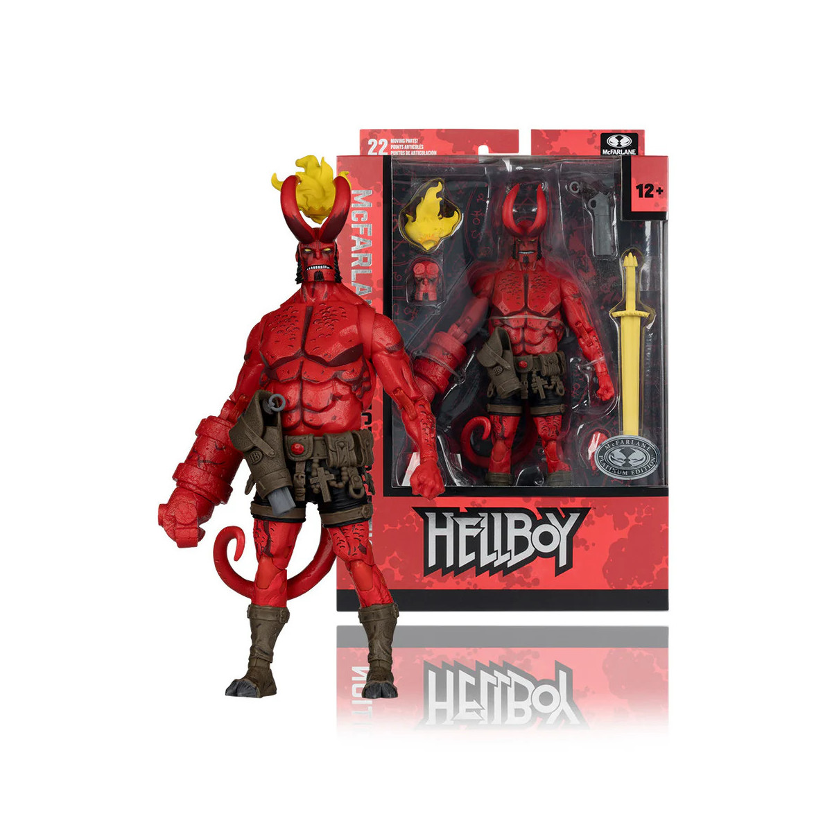 Mc Farlane - „ Hellboy “ Collector’s Edition Chase-Variante 1/12 – Platinum Edition