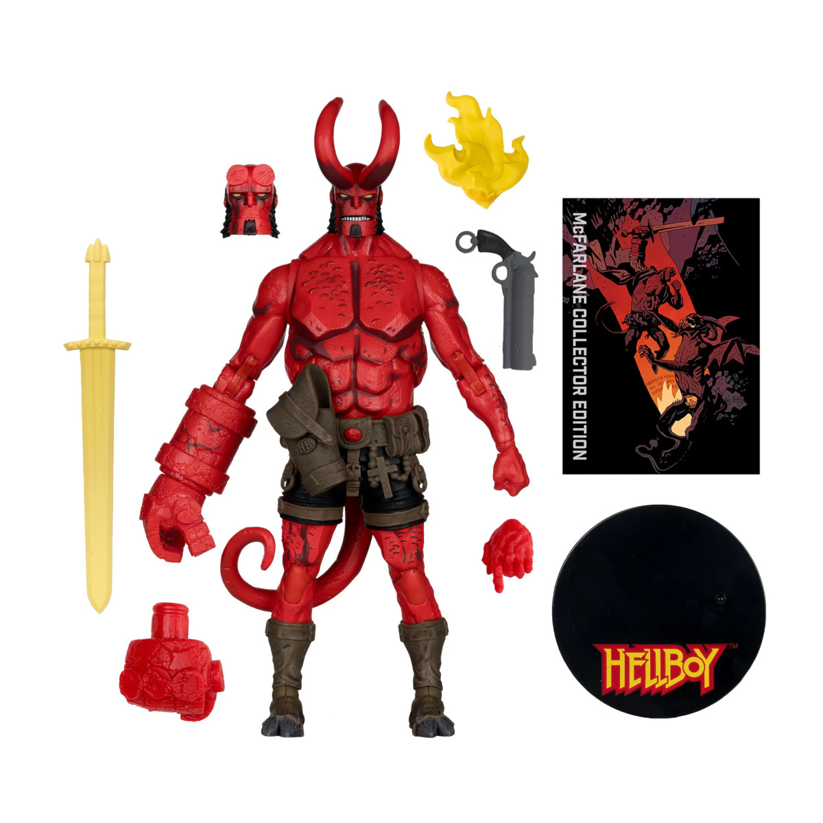 Mc Farlane - „ Hellboy “ Collector’s Edition Chase-Variante 1/12 – Platinum Edition