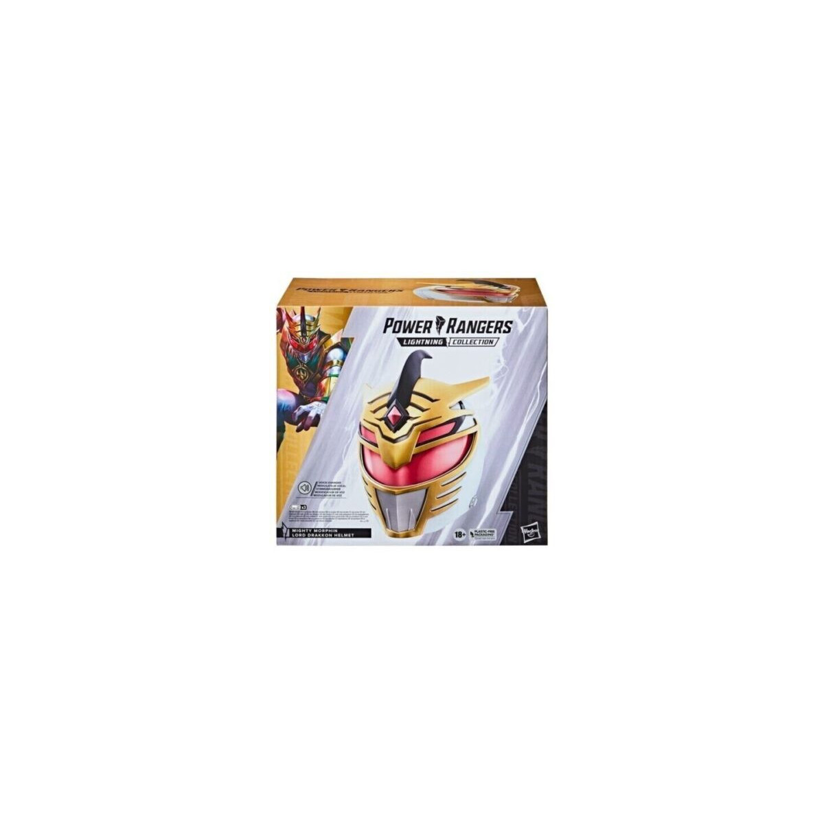 Hasbro - Lord-Drakkon-Helm 1:1 – Mighty Morphin „ Power Rangers “ Lightning Collection