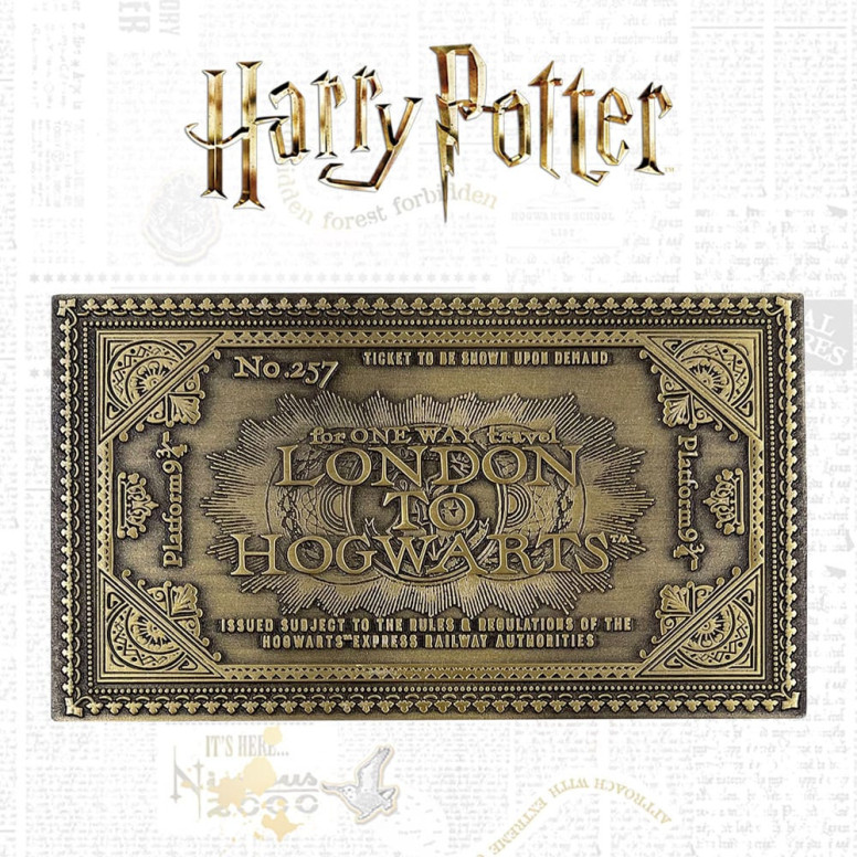 FaNaTtiK – Harry Potter: Nachbildung einer Hogwarts-Zugfahrkarte, Limited Edition