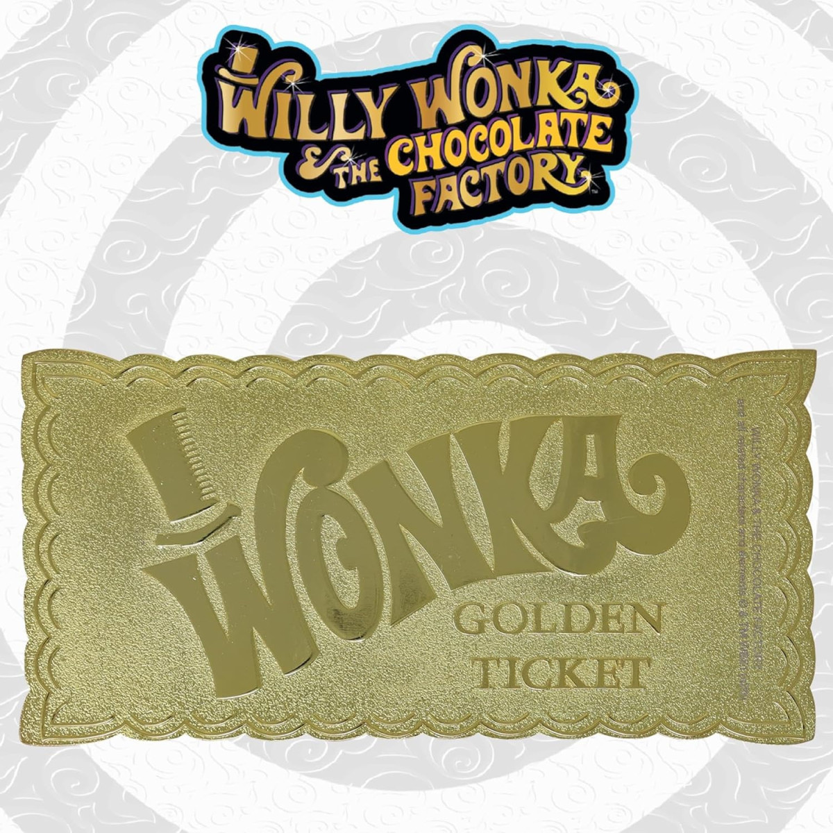 FaNaTtiK – Willy Wonka und die Schokoladenfabrik – Nachbildung „Golden Ticket Edition“ Sammlerausgabe