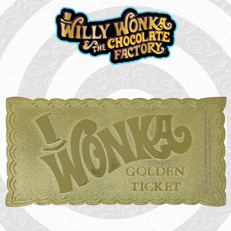 FaNaTtiK – Willy Wonka und die Schokoladenfabrik – Nachbildung „Golden Ticket Edition“ Sammlerausgabe