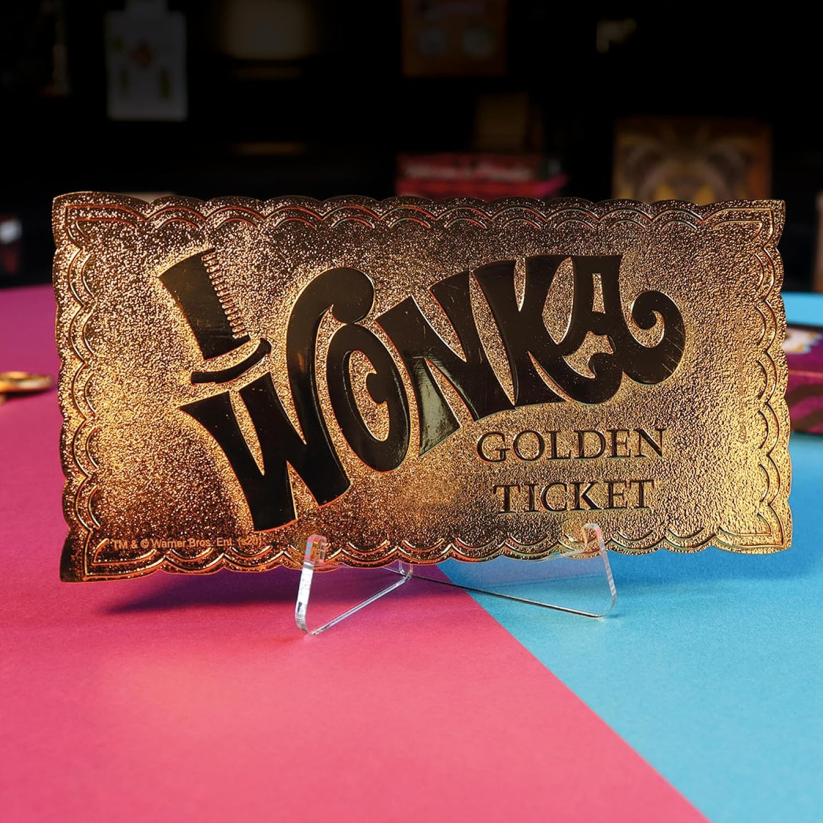 FaNaTtiK – Willy Wonka und die Schokoladenfabrik – Nachbildung „Golden Ticket Edition“ Sammlerausgabe