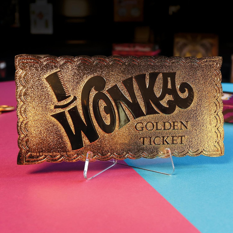 FaNaTtiK – Willy Wonka und die Schokoladenfabrik – Nachbildung „Golden Ticket Edition“ Sammlerausgabe