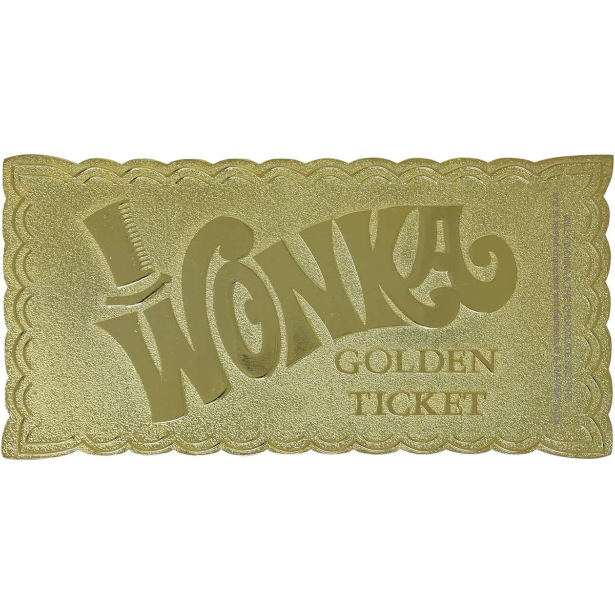 FaNaTtiK – Willy Wonka und die Schokoladenfabrik – Nachbildung „Golden Ticket Edition“ Sammlerausgabe