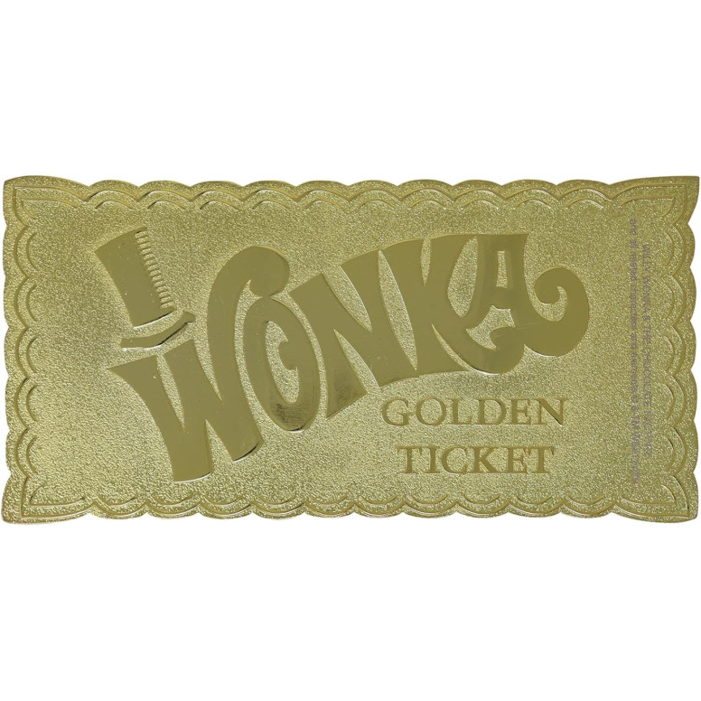 FaNaTtiK – Willy Wonka und die Schokoladenfabrik – Nachbildung „Golden Ticket Edition“ Sammlerausgabe
