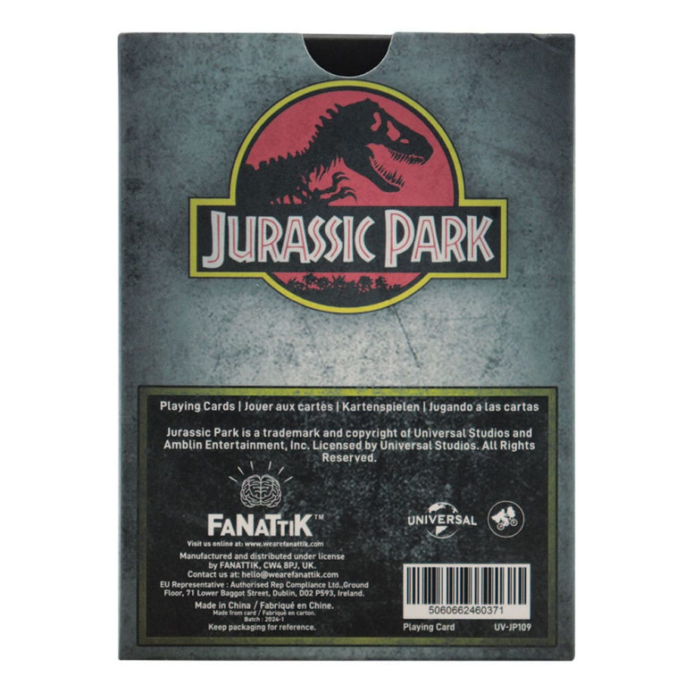 FaNaTtiK – „ Jurassic Park “ – Souvenirshop-Spielkarten, „Opening Day Edition“
