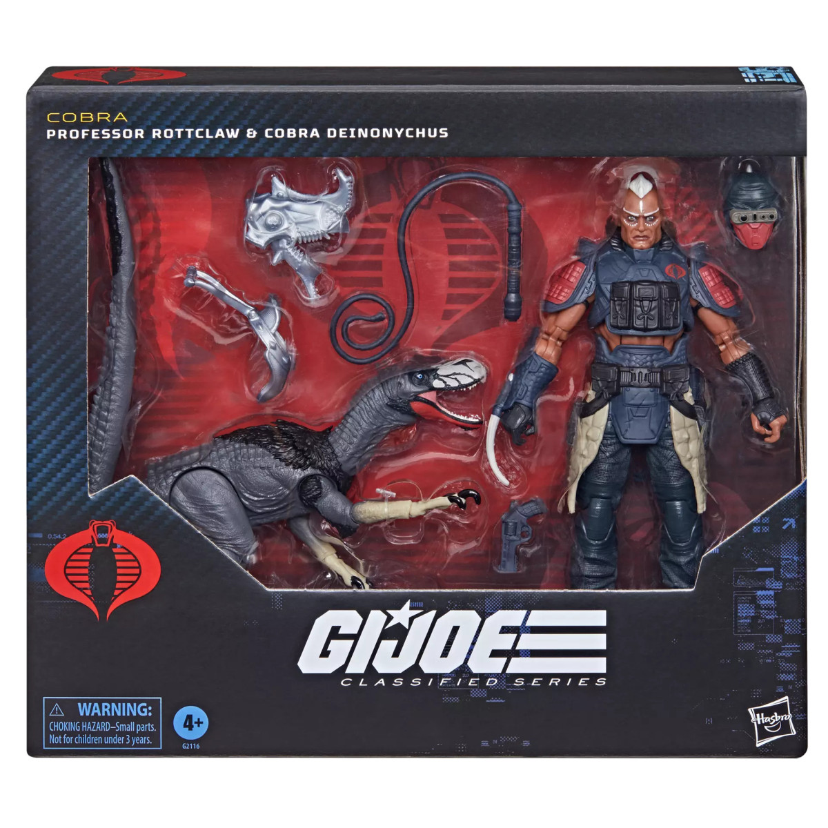 Hasbro G.I.JOE Classified-Reihe – Professor Rottclaw & „ “ Deinonychus Cobra