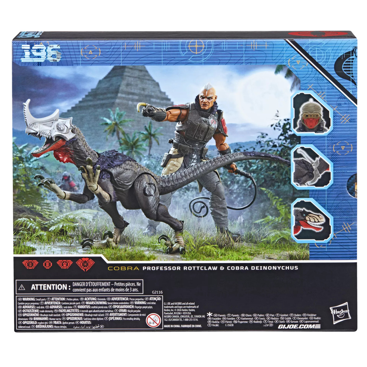 Hasbro G.I.JOE Classified-Reihe – Professor Rottclaw & „ “ Deinonychus Cobra