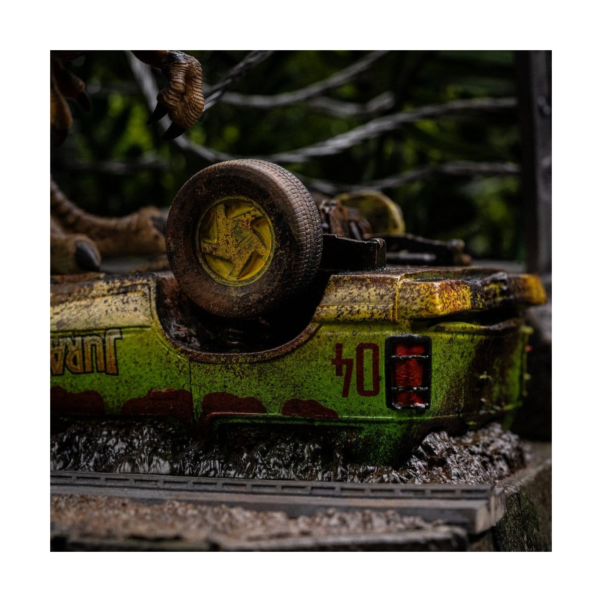 Iron Studios – T-Rex Breakout Set A – „ Jurassic Park “-Symbole