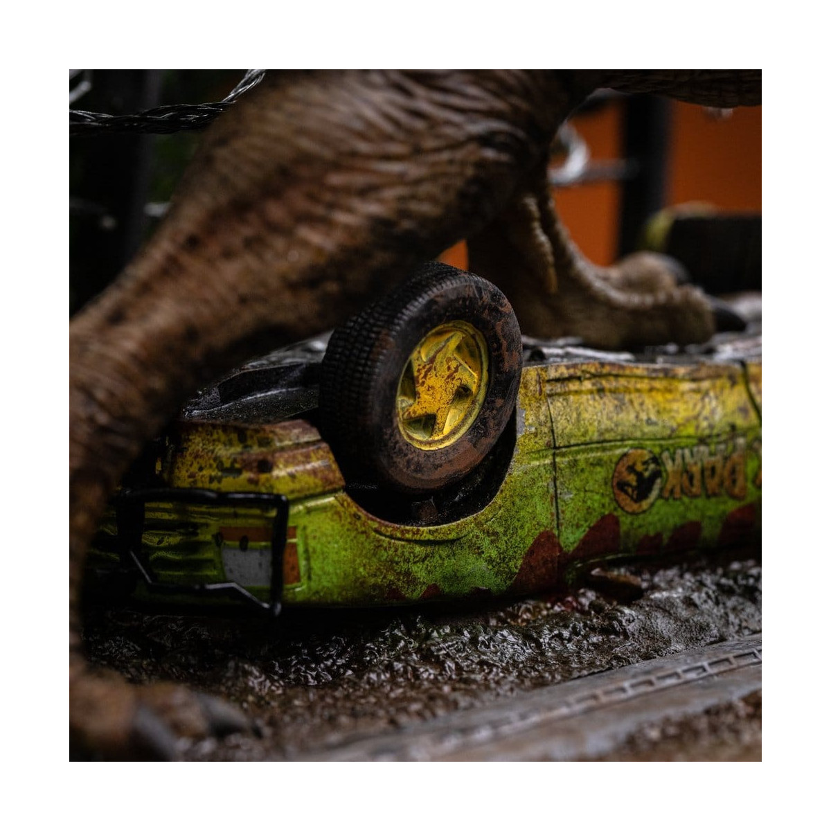 Iron Studios – T-Rex Breakout Set A – „ Jurassic Park “-Symbole