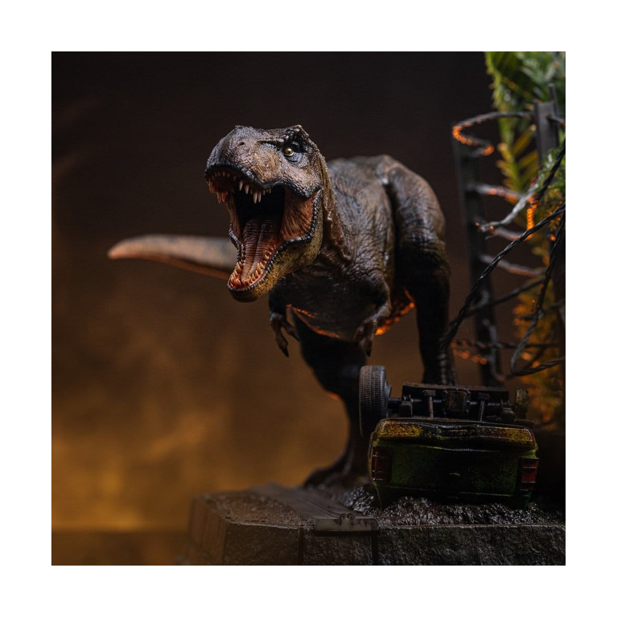 Iron Studios – T-Rex Breakout Set A – „ Jurassic Park “-Symbole