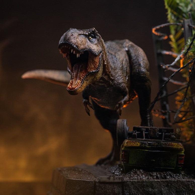 Iron Studios – T-Rex Breakout Set A – „ Jurassic Park “-Symbole