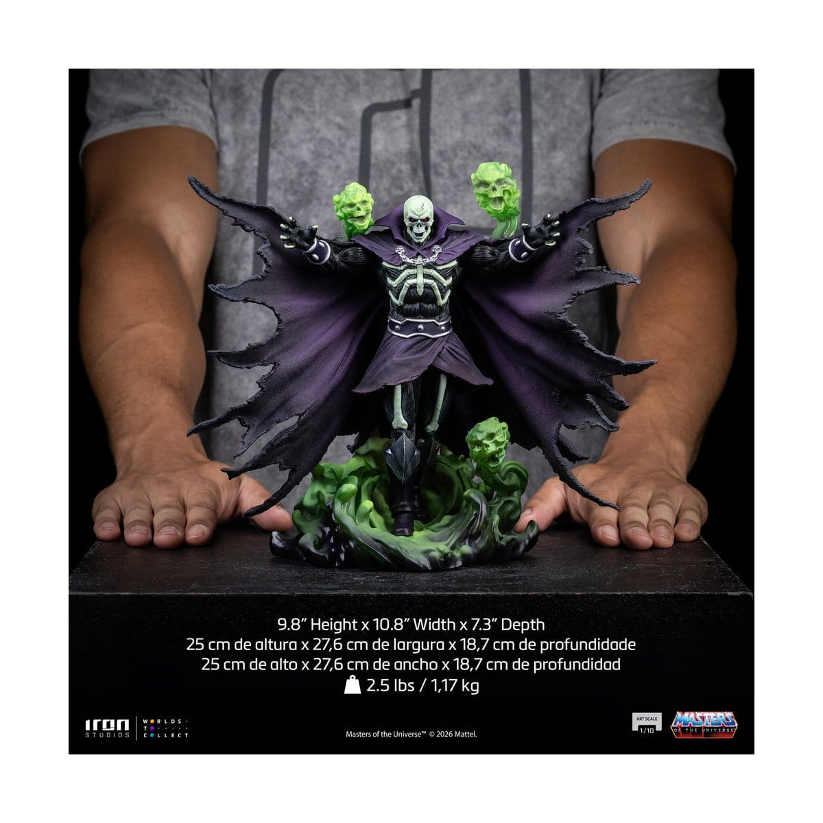 Iron Studios – Scareglow Art, Maßstab 1:10 (GITD) – Masters of the Universe – Die Herren des Universums