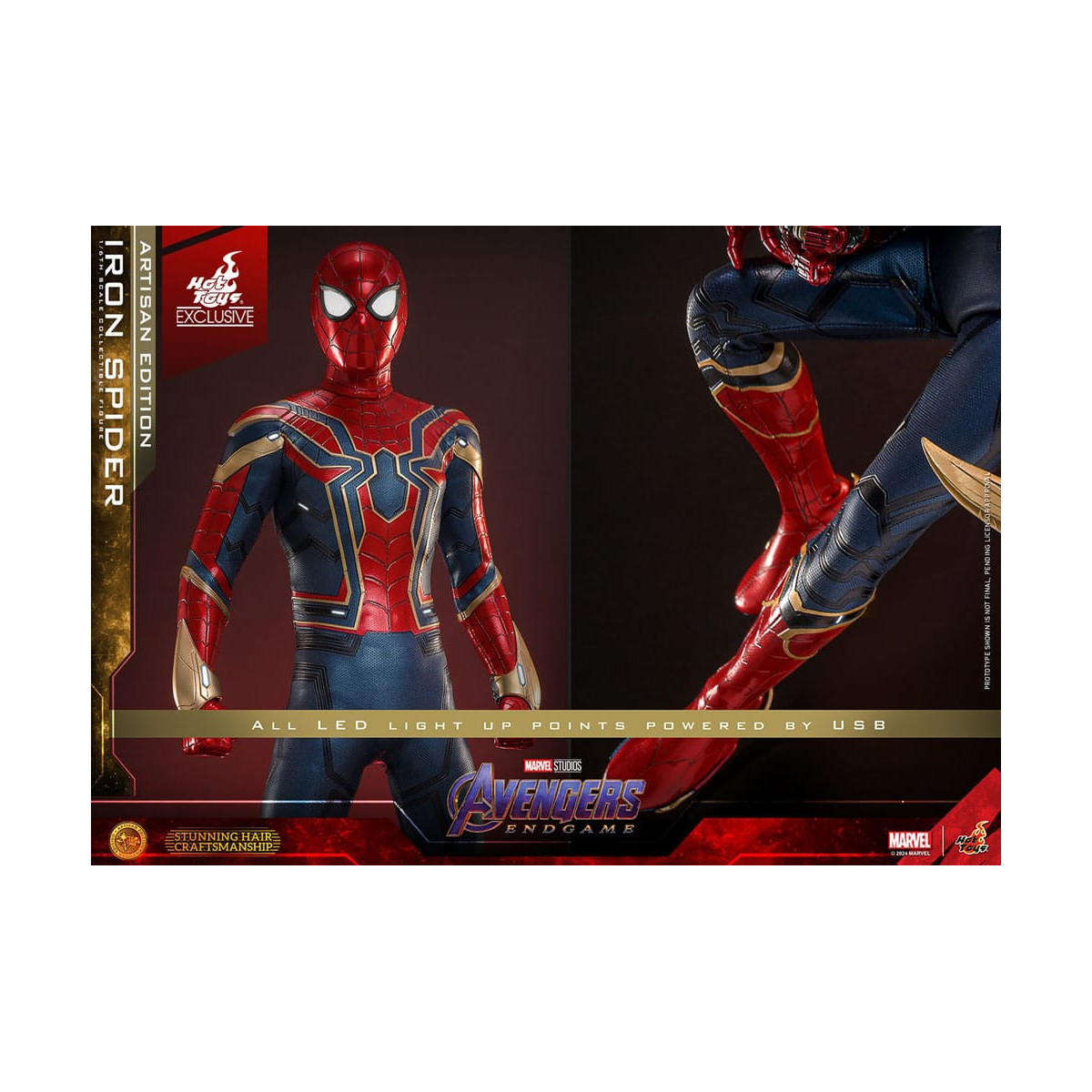 Hot Toys Marvel Avengers: Endgame – Iron Spider Artisan Edition MMS, Maßstab 1:6