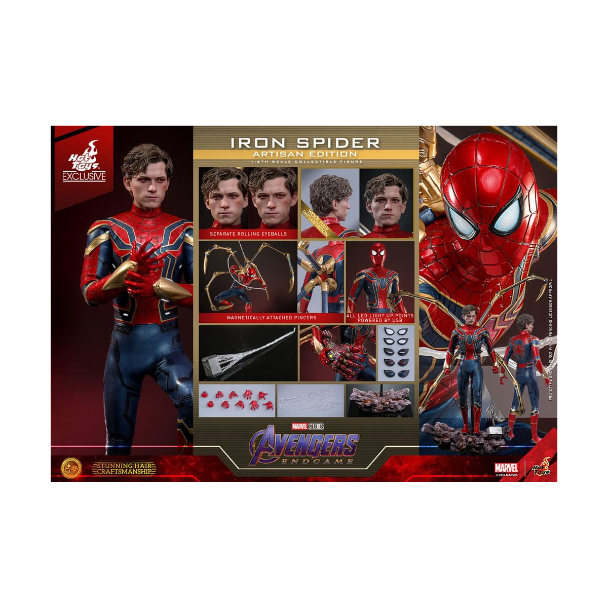 Hot Toys Marvel Avengers: Endgame – Iron Spider Artisan Edition MMS, Maßstab 1:6
