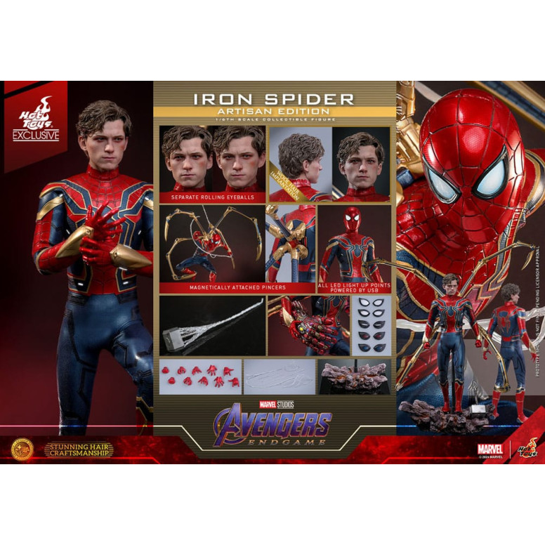 Hot Toys Marvel Avengers: Endgame – Iron Spider Artisan Edition MMS, Maßstab 1:6