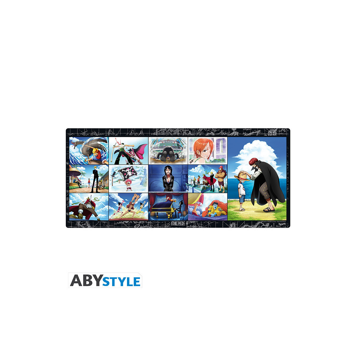 ABYstyle – One Piece XXL-Mauspad „Souvenirs de l'Équipage“ (90 x 40 cm)