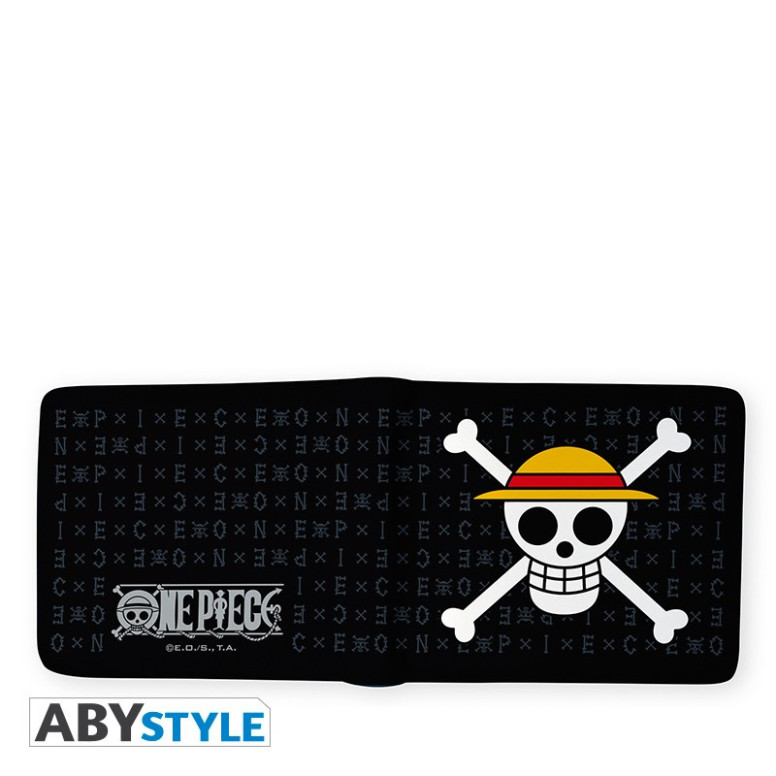 ABYstyle – One Piece Luffy-Geldbörse mit Totenkopf-Motiv aus Vinyl
