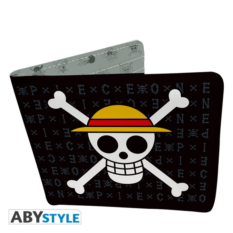 ABYstyle – One Piece Luffy-Geldbörse mit Totenkopf-Motiv aus Vinyl