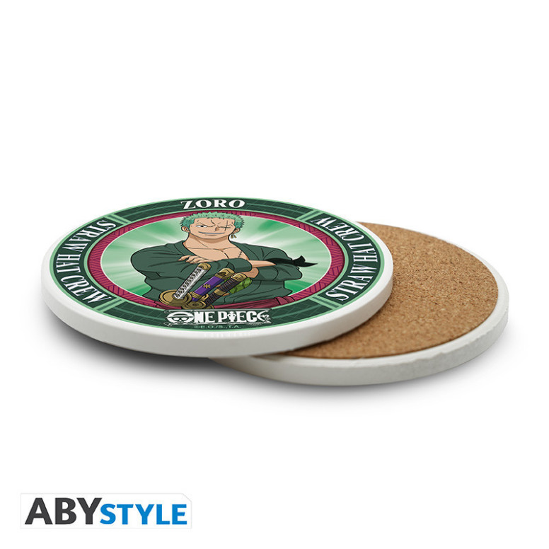 ABYstyle – One Piece Keramik-Untersetzer „Roronoa Zoro“