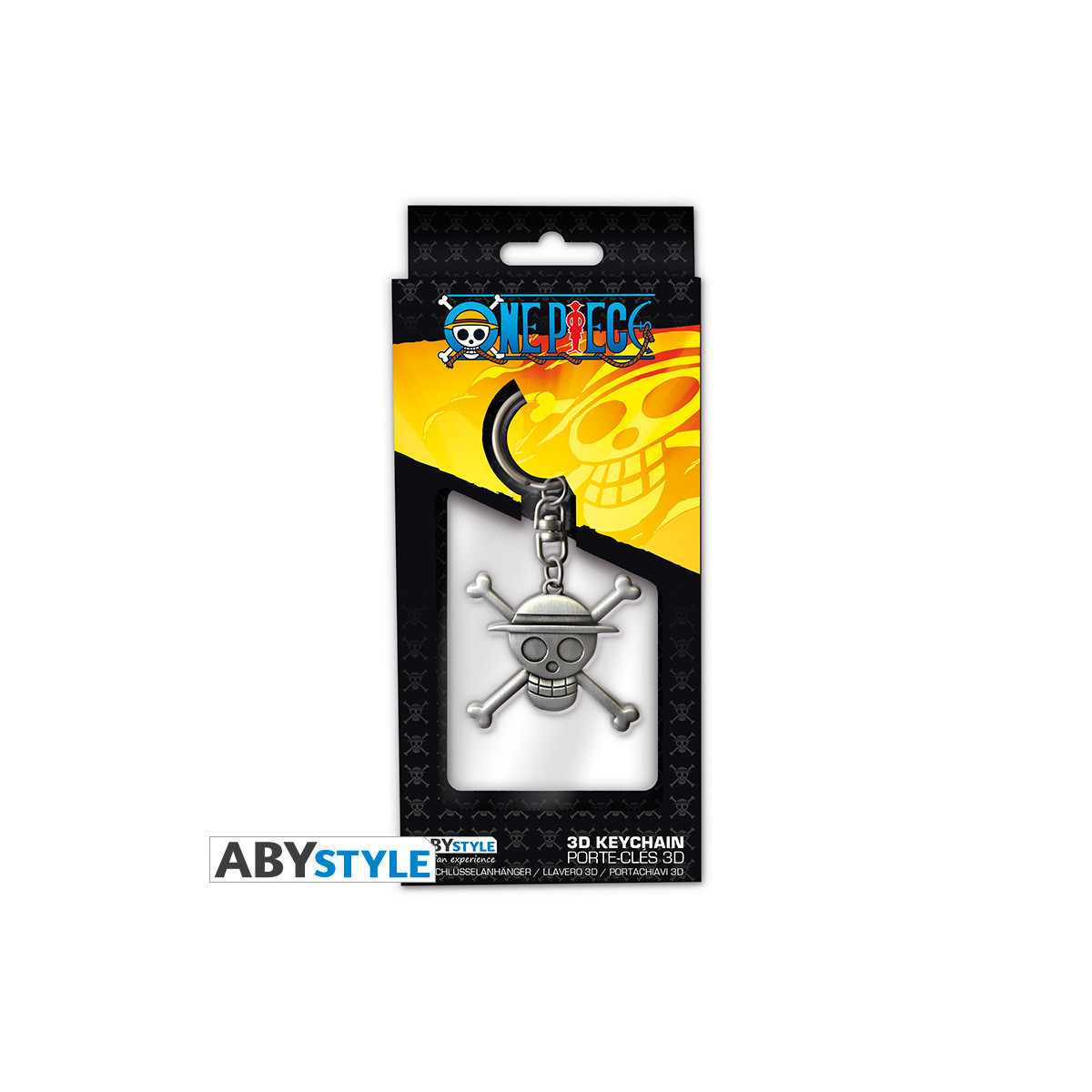 ABYstyle – One Piece 3D-Schlüsselanhänger „Skull Luffy“