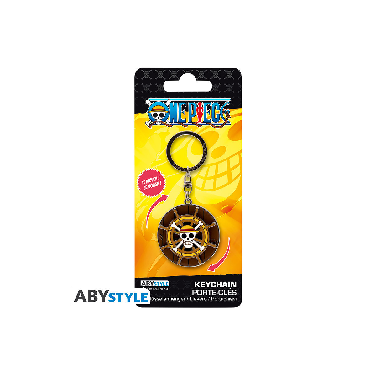 ABYstyle – One Piece Mechanischer Schlüsselanhänger „Barre du Thousand Sunny“