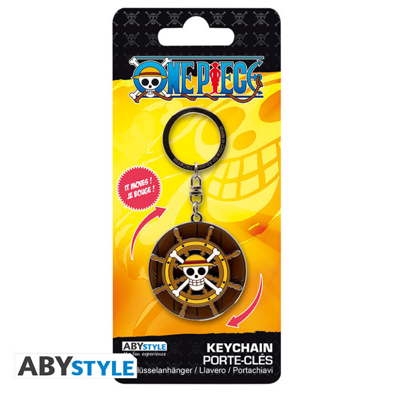 ABYstyle – One Piece Mechanischer Schlüsselanhänger „Barre du Thousand Sunny“