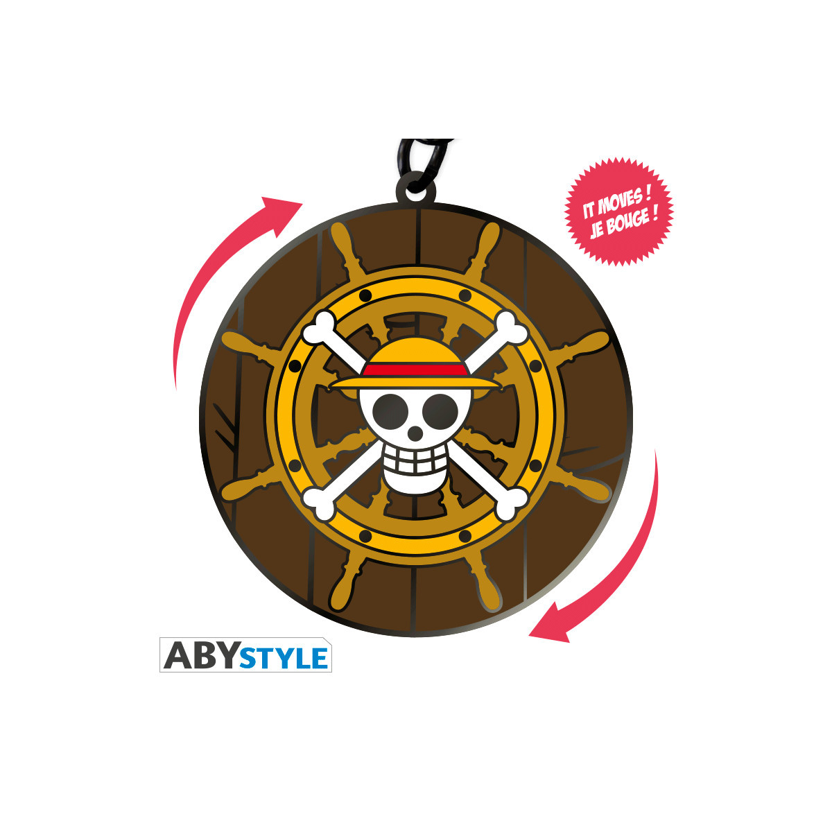ABYstyle – One Piece Mechanischer Schlüsselanhänger „Barre du Thousand Sunny“