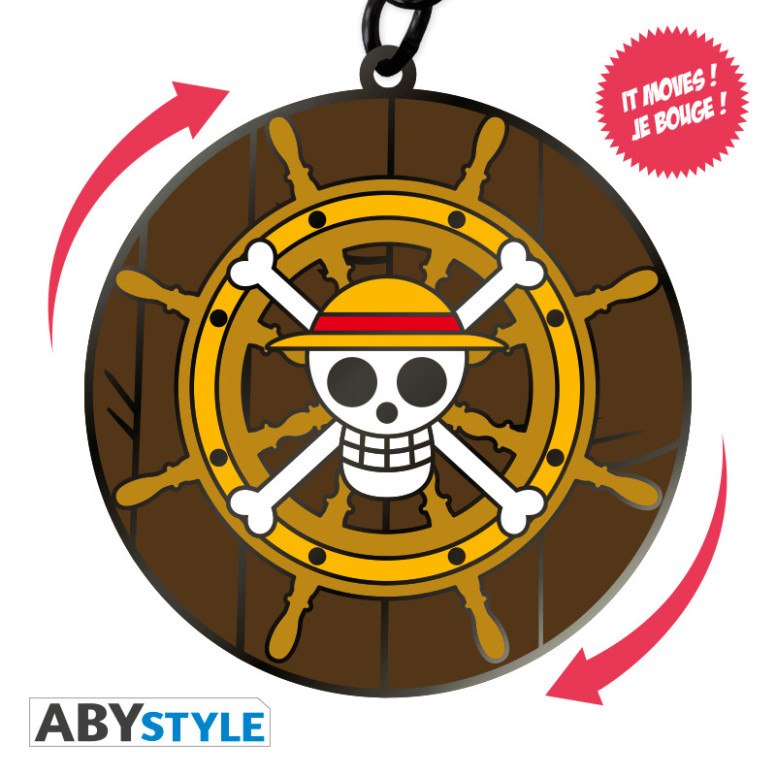 ABYstyle – One Piece Mechanischer Schlüsselanhänger „Barre du Thousand Sunny“