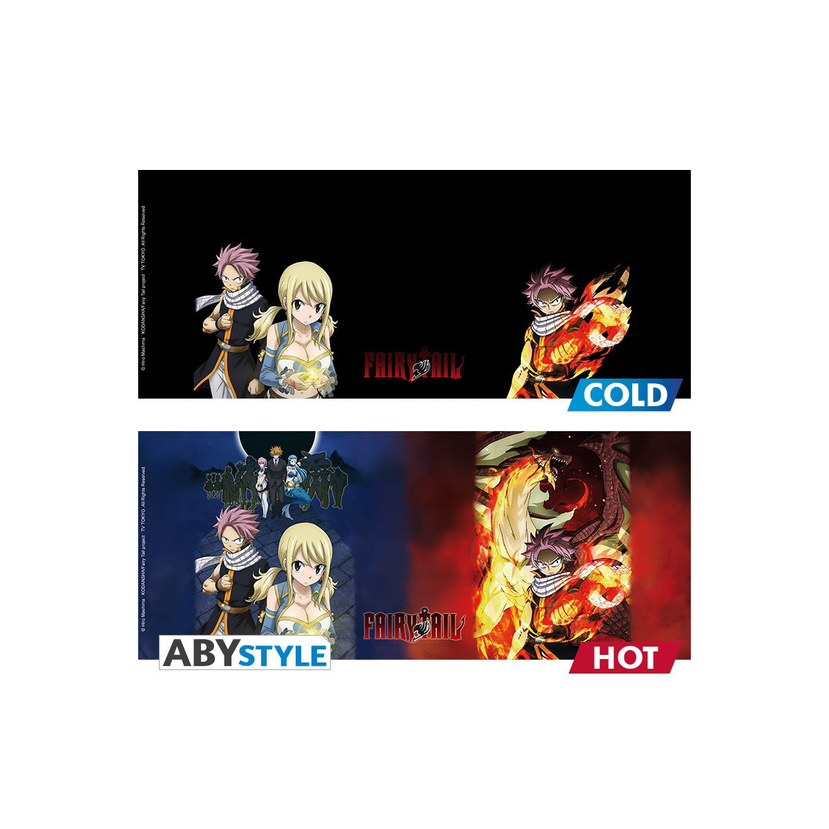 ABYstyle – Fairy Tail Thermoreaktive Tasse „Natsu & Lucy“