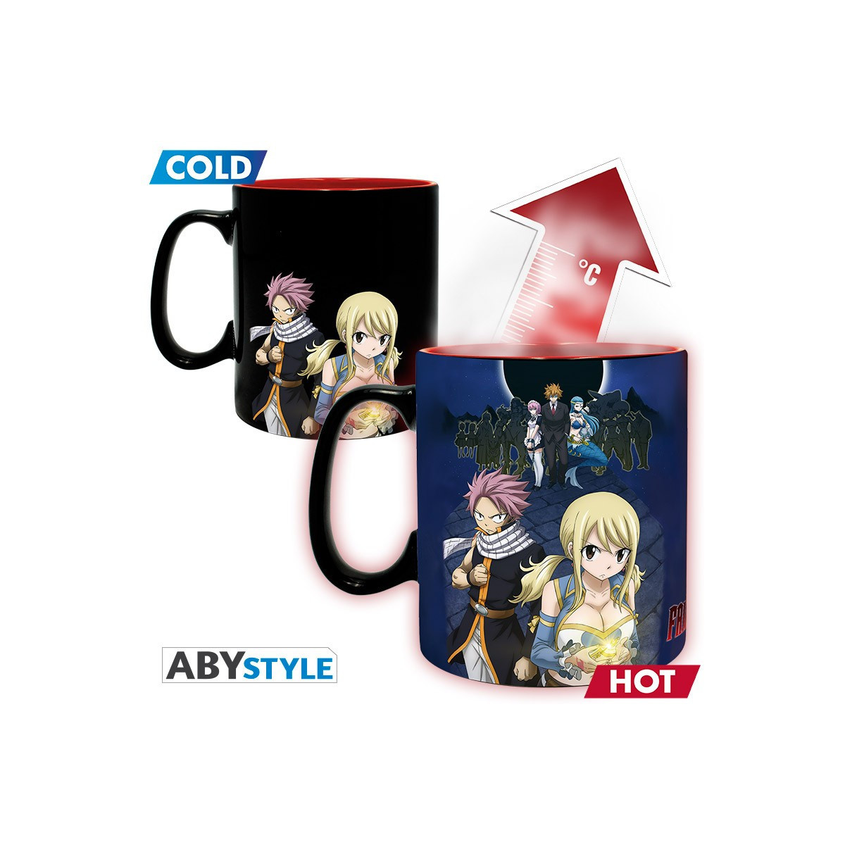 ABYstyle – Fairy Tail Thermoreaktive Tasse „Natsu & Lucy“