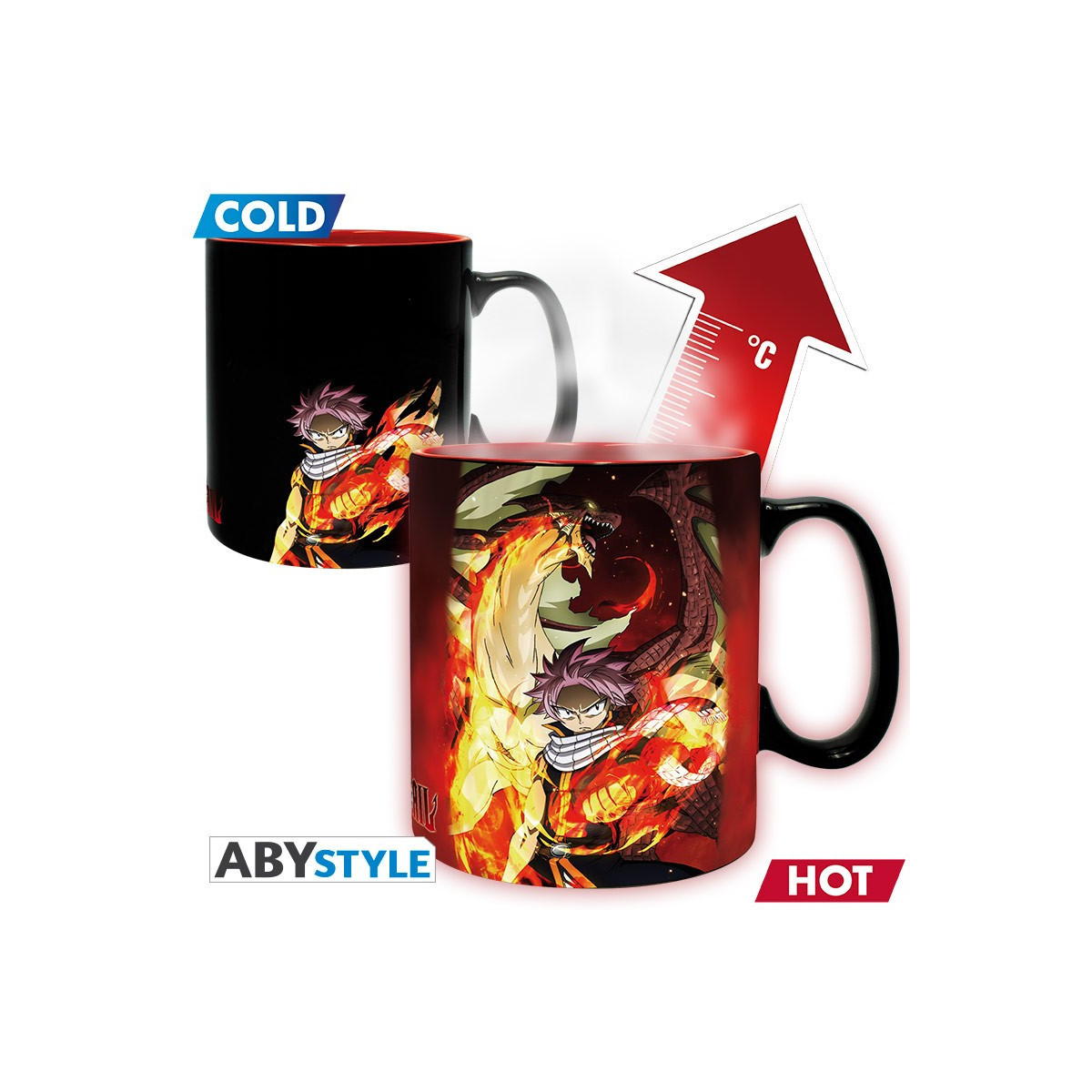 ABYstyle – Fairy Tail Thermoreaktive Tasse „Natsu & Lucy“