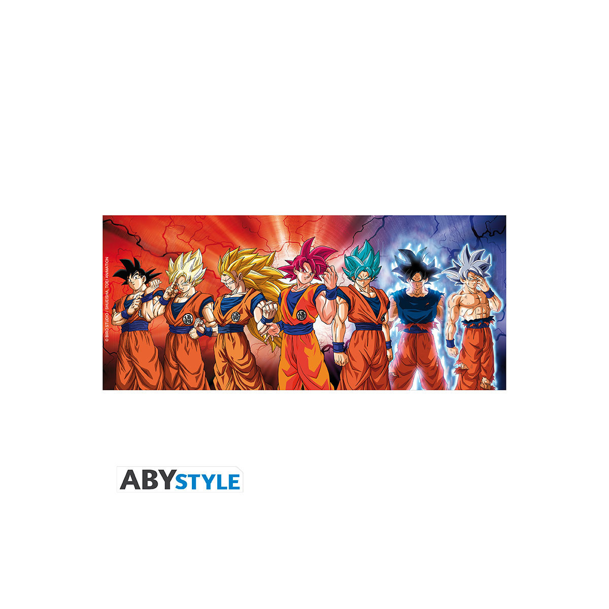 ABYstyle – „ Dragon Ball “ SUPER-Becher „Transformations Goku“