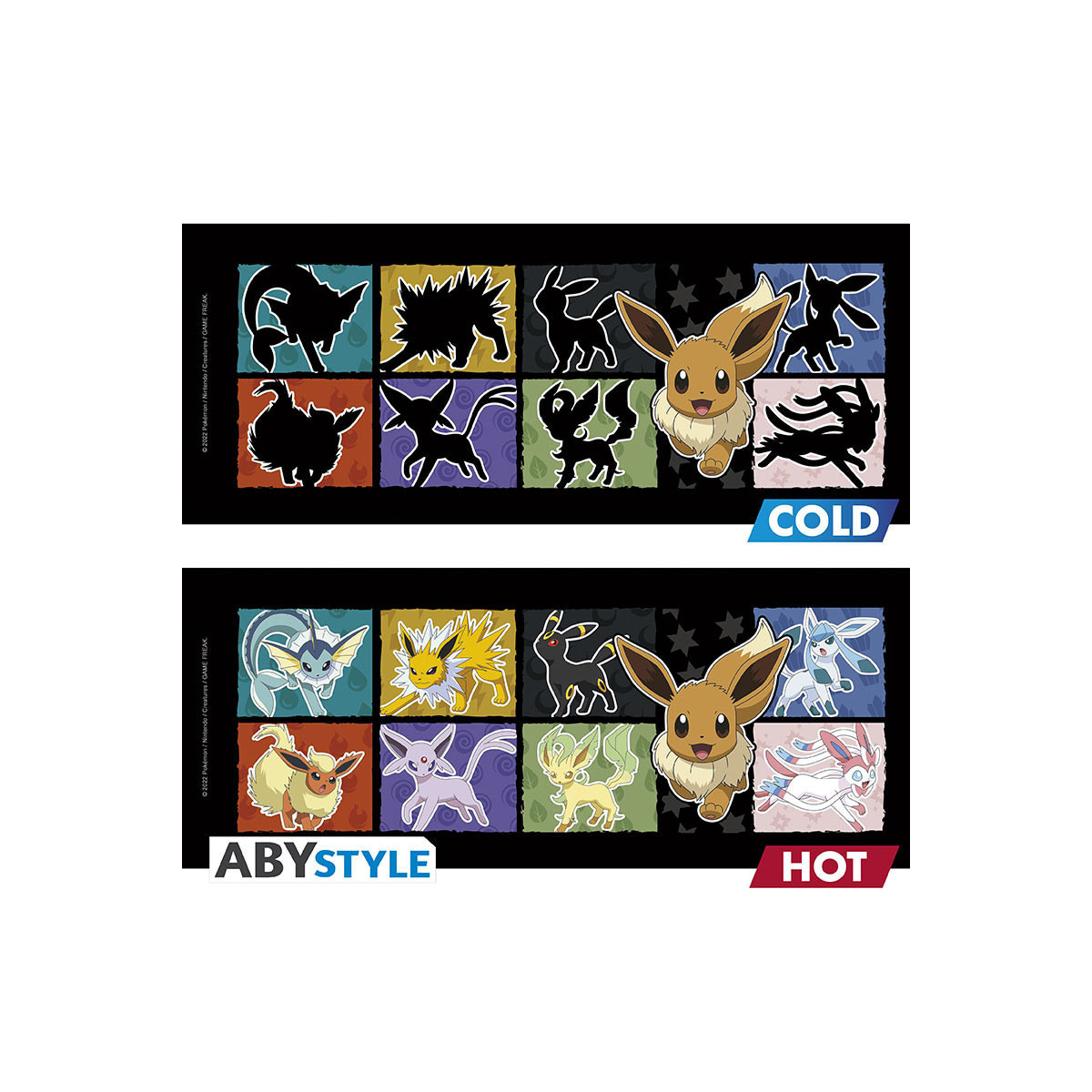ABYstyle – Pokémon Thermoreaktive Tasse mit Évoli-Motiv