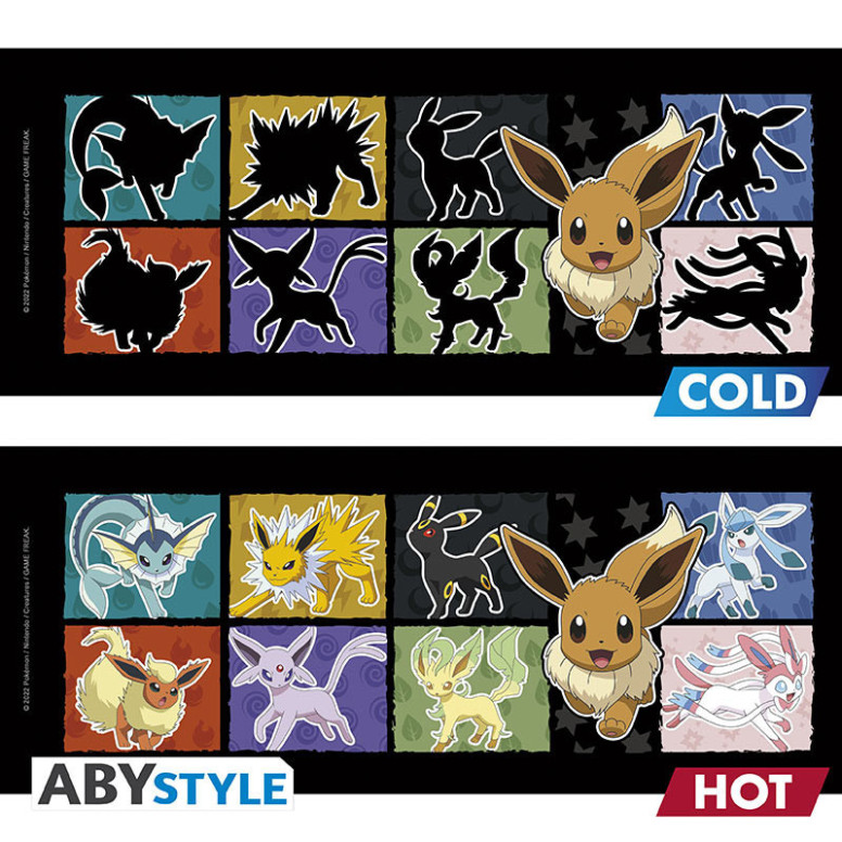 ABYstyle – Pokémon Thermoreaktive Tasse mit Évoli-Motiv