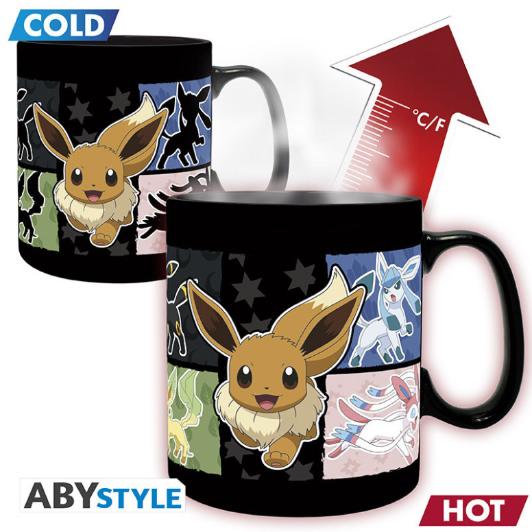 ABYstyle – Pokémon Thermoreaktive Tasse mit Évoli-Motiv