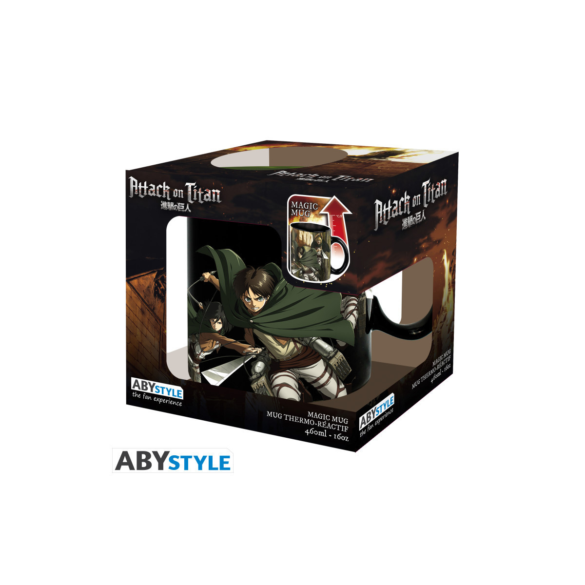 ABYstyle – ATTACK ON TITAN Thermoreaktive Tasse „Titan Eren S3“