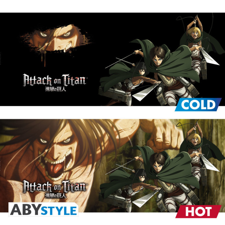 ABYstyle – ATTACK ON TITAN Thermoreaktive Tasse „Titan Eren S3“