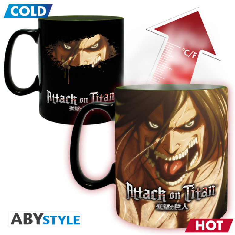 ABYstyle – ATTACK ON TITAN Thermoreaktive Tasse „Titan Eren S3“
