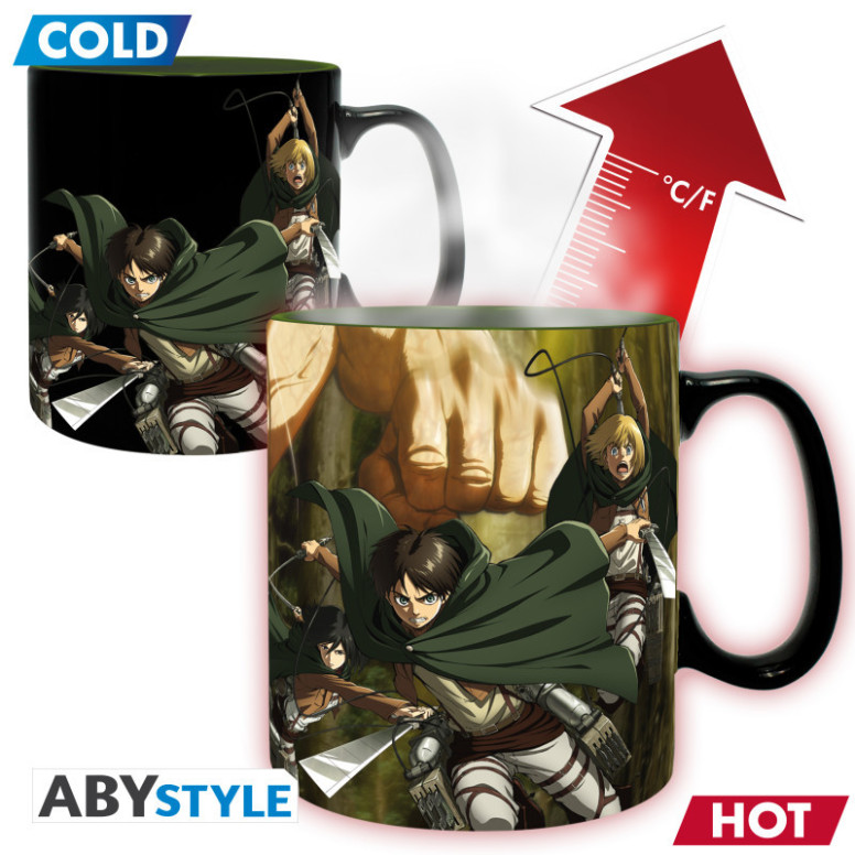 ABYstyle – ATTACK ON TITAN Thermoreaktive Tasse „Titan Eren S3“