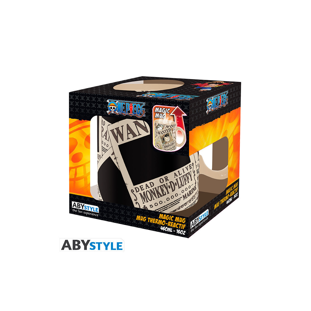 ABYstyle – One Piece Thermoreaktive Tasse „Wanted“