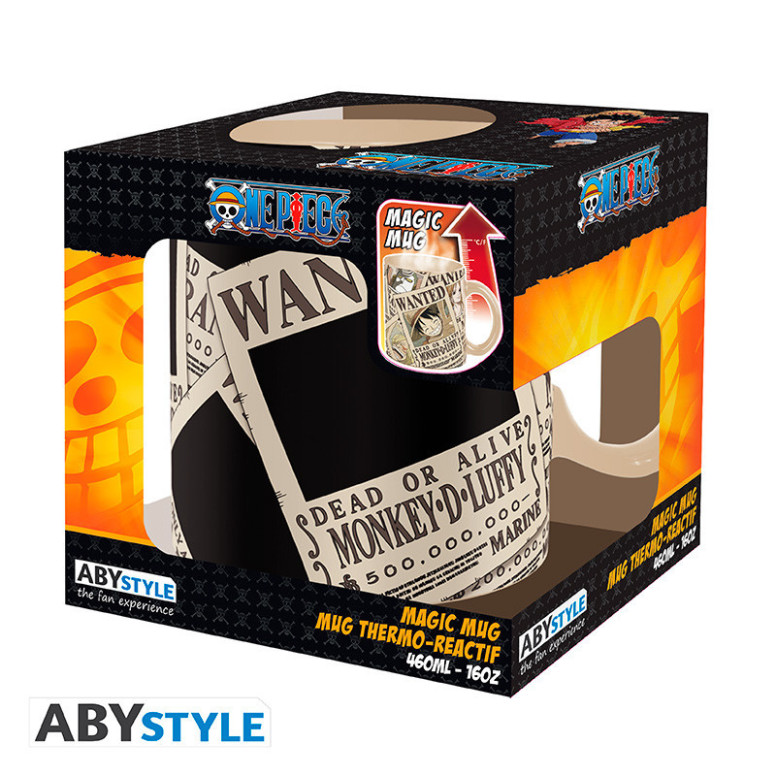 ABYstyle – One Piece Thermoreaktive Tasse „Wanted“