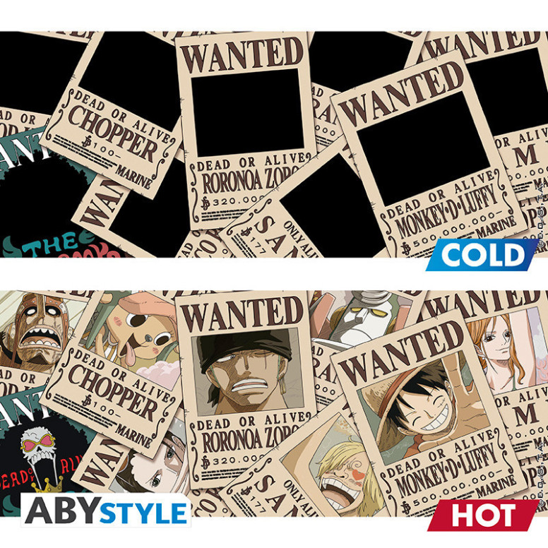 ABYstyle – One Piece Thermoreaktive Tasse „Wanted“