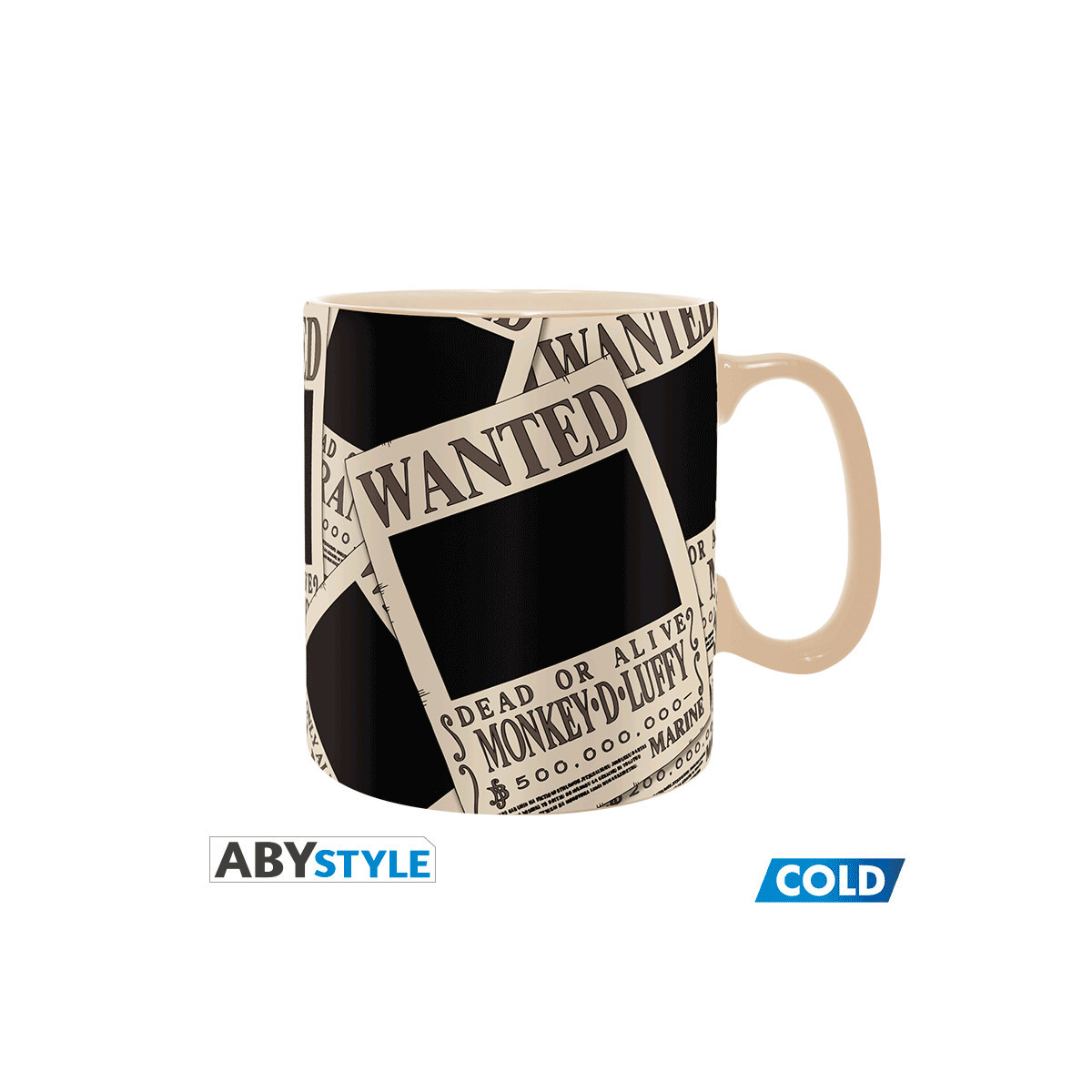 ABYstyle – One Piece Thermoreaktive Tasse „Wanted“