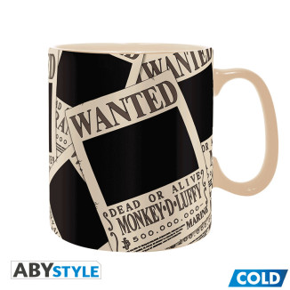 ABYstyle – One Piece Thermoreaktive Tasse „Wanted“