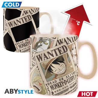 ABYstyle – One Piece Thermoreaktive Tasse „Wanted“