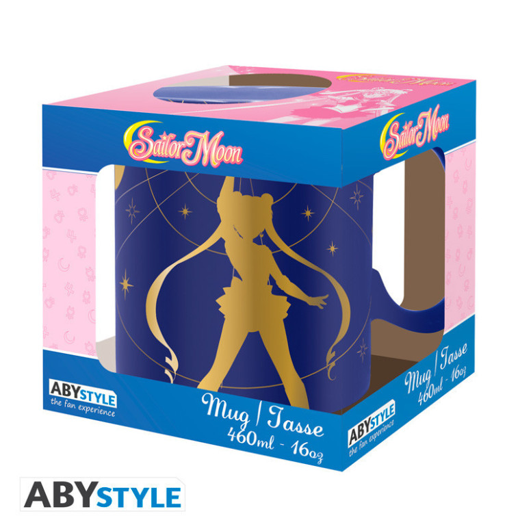 ABYstyle – „ Sailor Moon “-Becher „ Sailor Moon “ in Gold, großes Fassungsvermögen