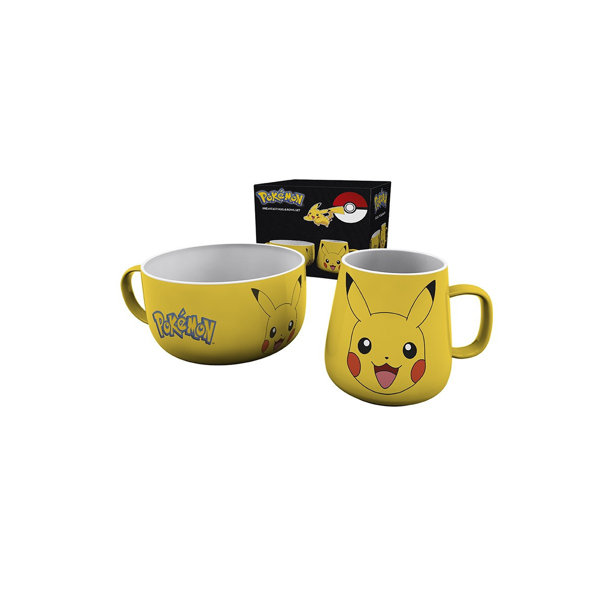 ABYstyle – „ Pokémon “-Frühstücksset: Tasse + Schüssel mit Pikachu-Motiv
